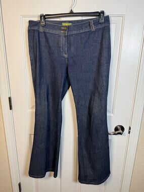 Tracy Porter Dark Wash Trouser Denim Jeans Vintage Style Flare 10